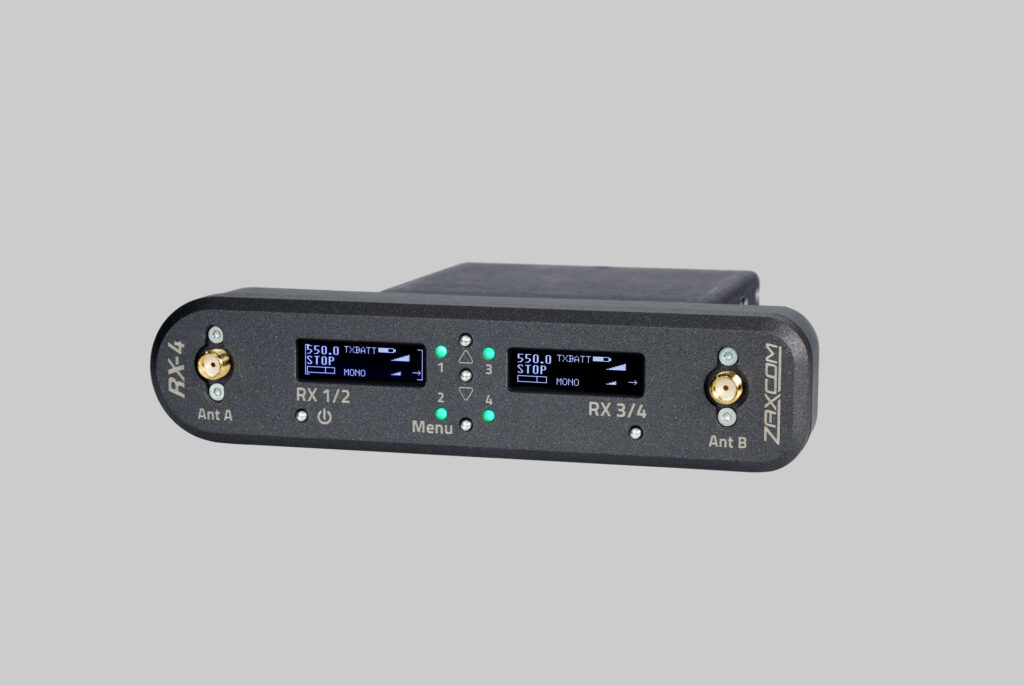 Zaxcom Introduces the New RX-4 Interface to Convert the MRX Module into a Stand-Alone Receiver